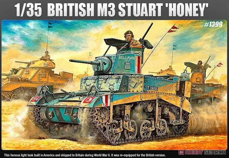 ACADEMY AC13270 1/35 British M3 Stuart "Honey" Assembled mod