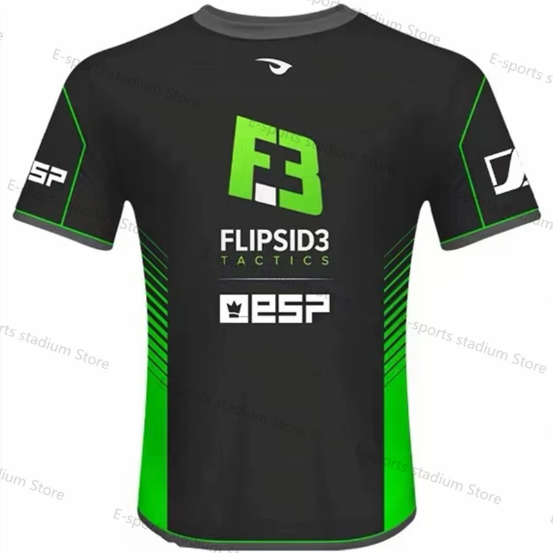 

F3 футболка для восточных европейских команд Flipsid3, форма для команды, футболка для Европейских игр и электроспорта Csgo LOL, футболка с коротким...