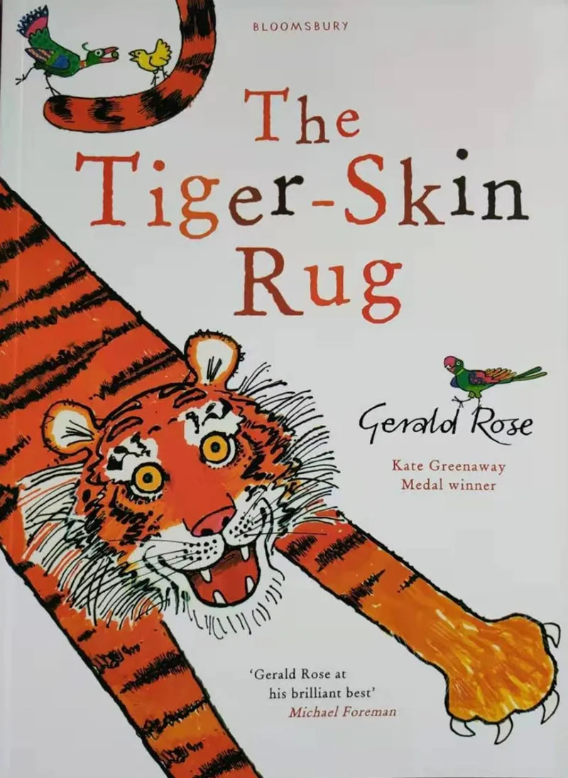 Коврик из кожи тигра классные детские игрушки для обучения книга с рассказами о