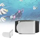 Пряжка для ремня с гладкой поверхностью, удобная, из нержавеющей стали, для дайвинга, аксессуары для плавания с трубкой