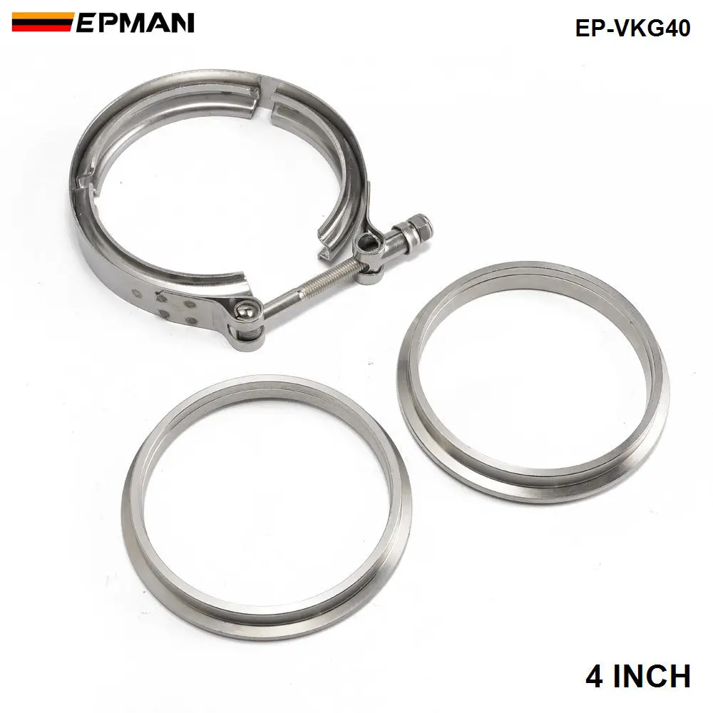 4 &quotвыхлопной Универсальный V образный зажим и фланцевый Комплект Band / EP VKG40|v