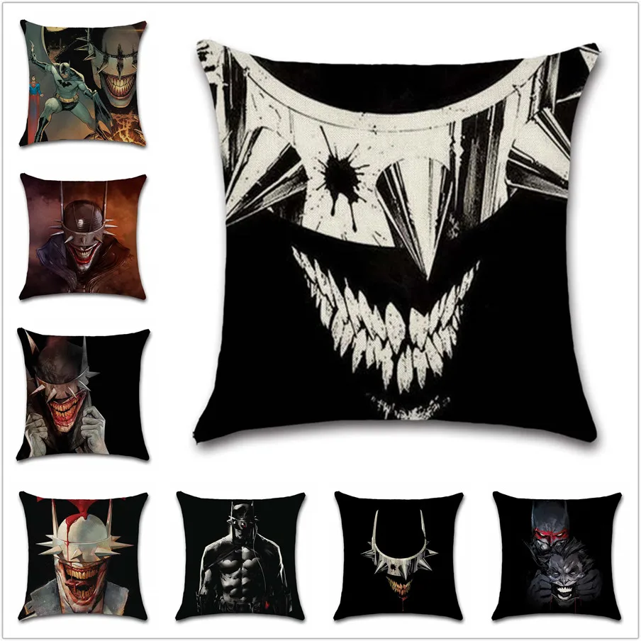 Чехол для подушки с рисунком Бэтмена человека смеха Джокера украшение дома