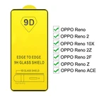 Закаленное стекло 9D с полным покрытием для OPPO Reno2 Z F 10X ACE, Защитная пленка для экрана OPPO Reno 2Z 2F ACE 10X Zoom, Черная защитная пленка