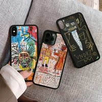 jean michel basquiat art graffiti phone case for samsung s21 s20 s30 note 9 20 ultra s10 4g s9 plus s10e high quality pc cover