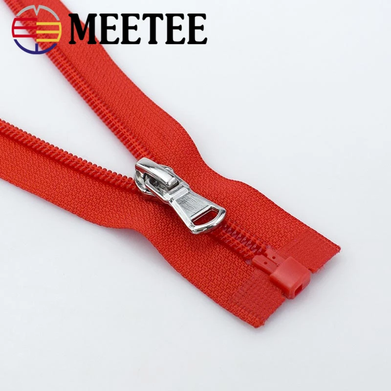 4 шт. Meetee 5 # нейлоновые молнии 40/60/70 см молния с открытым концом для закрытия шитья