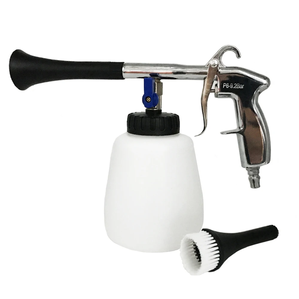 

Car Interior Dry Cleaning High Pressure Gun Car Wash Water Gun With Brush For Car Dry Cleaning Tools