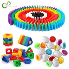 Игрушки Монтессори Обучающие математические игрушки умные яйцаВинты 3D пазлИгра домино детские развивающие блоки игрушки ZXH