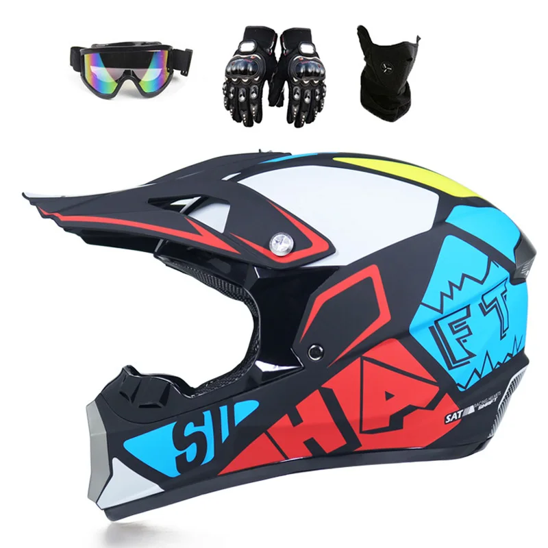 

Racing Off-Road Full Face Scooter Motorcycle Motocross Riding Dirt Bike Helmet DOT Vintage Casco Moto