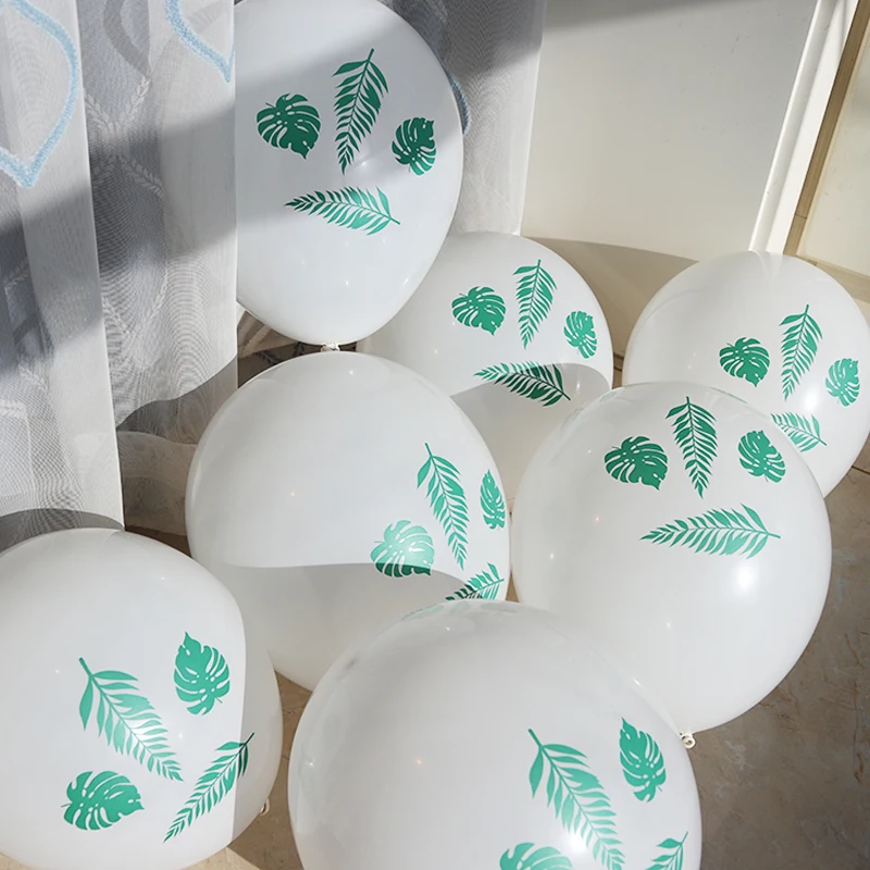 Вечерние шары в джунглях 12 дюймов Розовый фламинго ананас черепаха лист