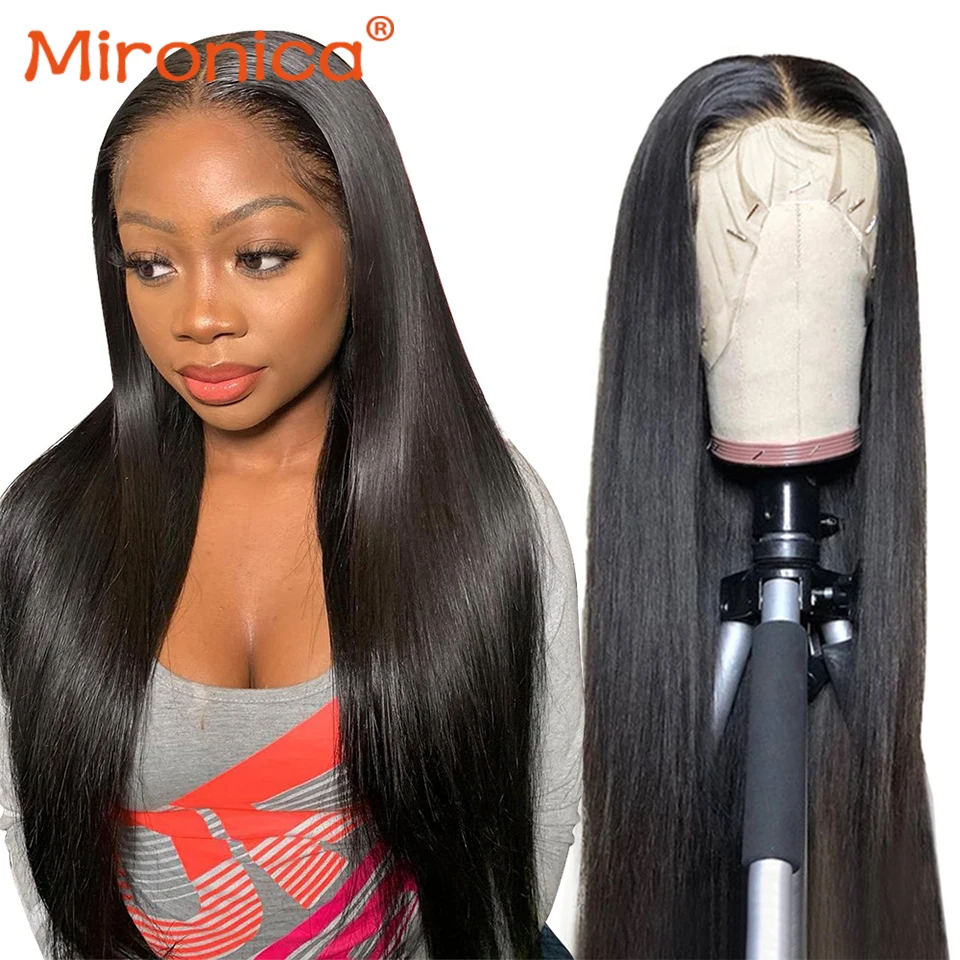 

Bone Straight 13X4 13X6 Lace Frontal 100% Human Hair Wigs Brazilian Remy Human Hair 5x5 Lace Closure Pre Plucked With Baby Hair