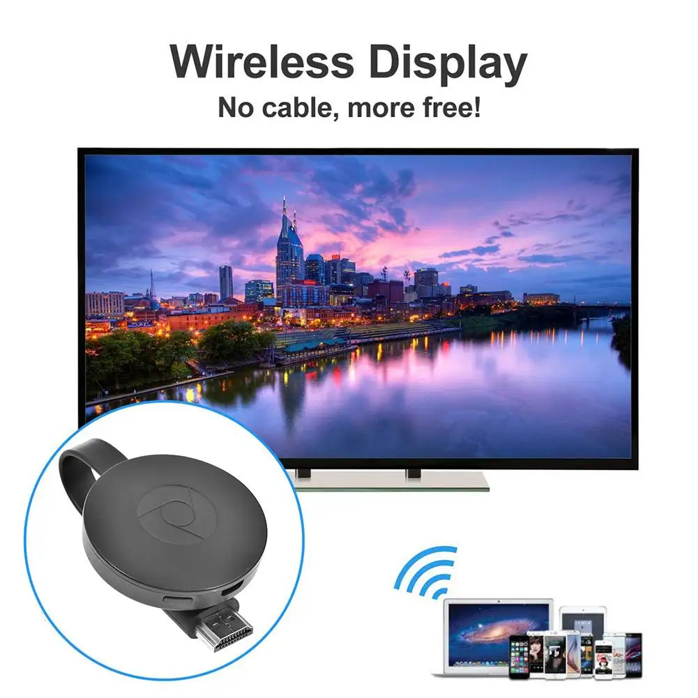 WiFi Дисплей ключ беспроводной HDMI адаптер потокового медиаплеера поддержка Miracast