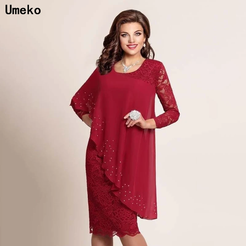 Весенне-осеннее женское Модное Элегантное официальное платье стразы с длинным