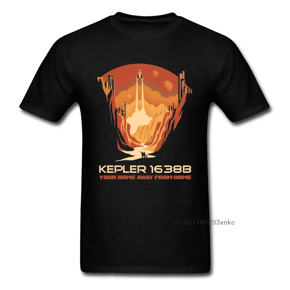 Футболка New World Kepler 1638b Мужская футболка для фитнеса модная черная хлопковая с