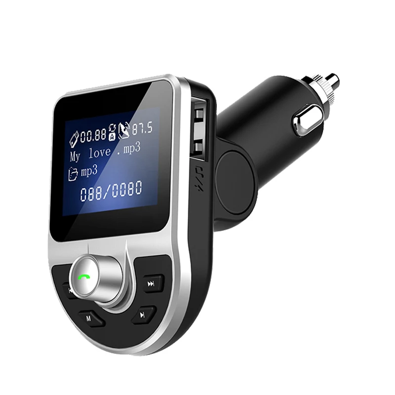 BT39 MP3 Автомобильный MP3-плеер fm-передатчиком Bluetooth Hands-Free Car Kit аудио MP3 модулятор 1.44 дюймов Дисплей 2.1A USB Автомобильное Зарядное устройство - Формат цифровых медиаданных: BT39 MP3