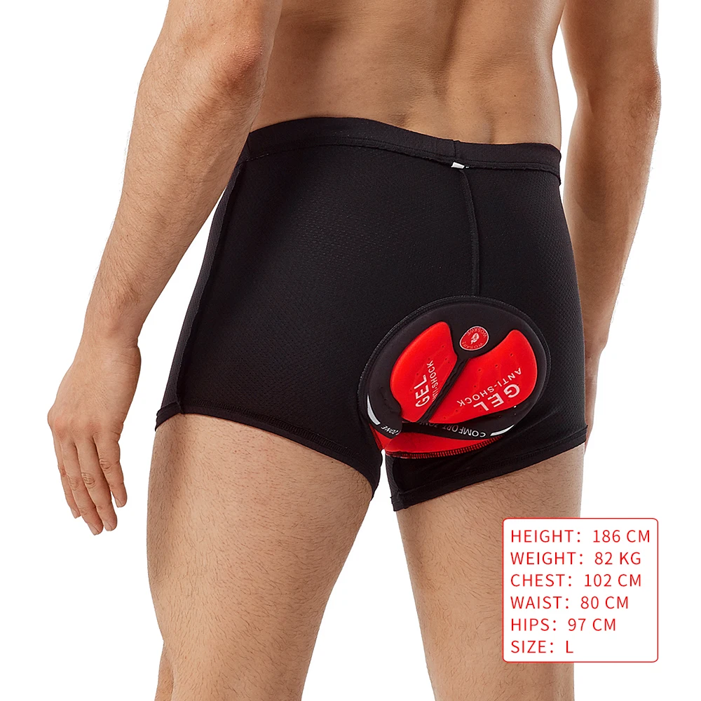 Мужское Велосипедное нижнее белье WOSAWE 3D гелевые мягкие велосипедные шорты