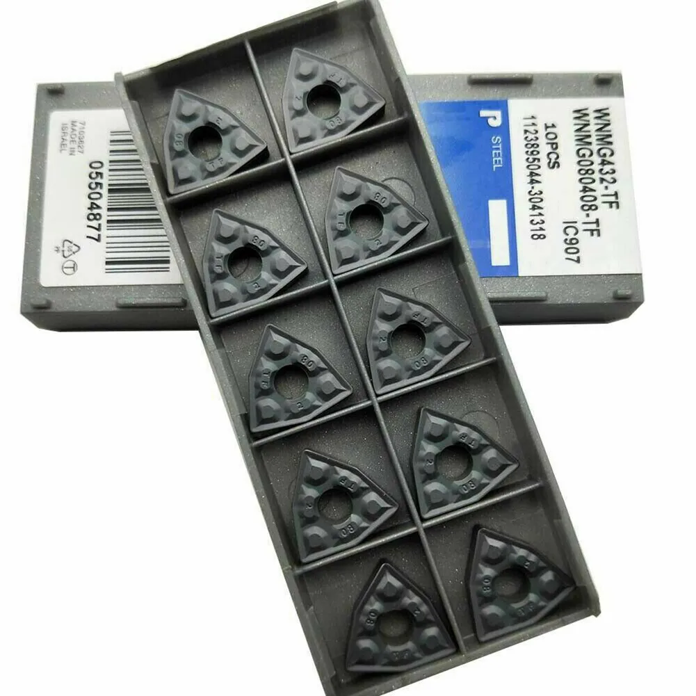 

Turning Blade WNMG080408-TF IC907 WNMG432-TF Alloy CNC Carbide Insert Lathe Turning Inserts CNC Machine Tool Set