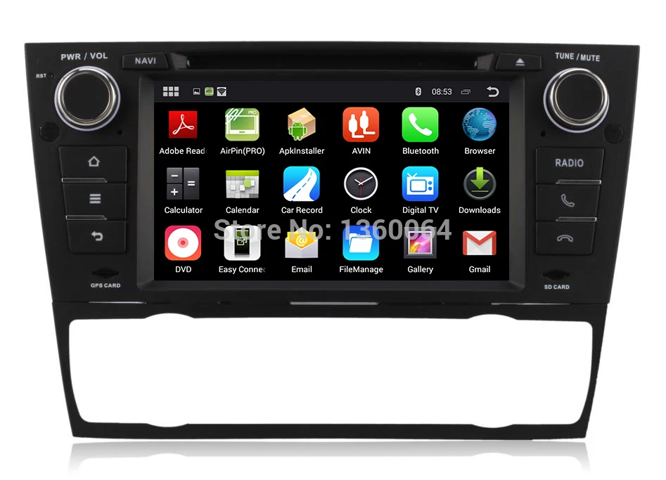 RK3188 четырехъядерный 2 Din Авто радио ПК Android 5.1.1 автомобильный DVD головное