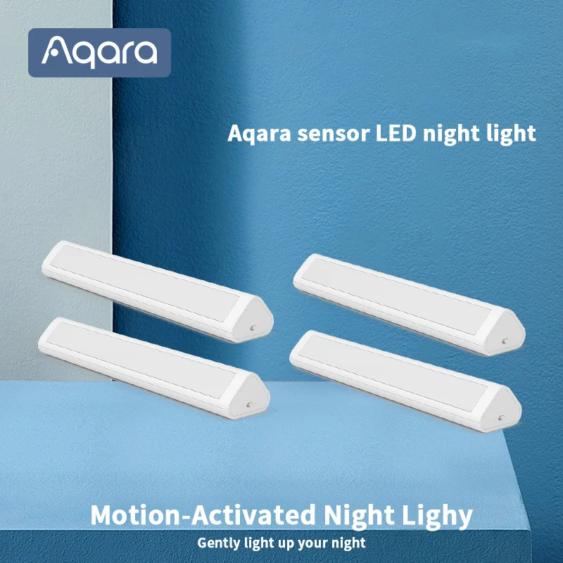 

Индукционный светодиодный ночник Aqara, магнитный светильник с датчиком движения, 2 уровня яркости, 8 месяцев в режиме ожидания