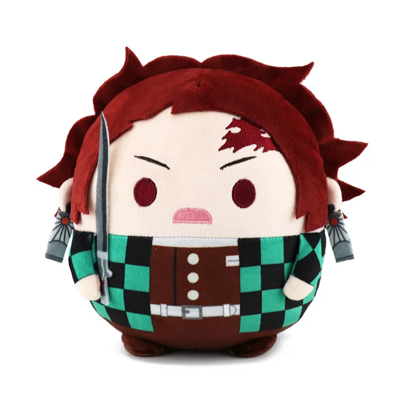 Kimetsu no yaiba плюшевые игрушки кукла милый толстый тип Tanjirou Zenitsu Inosuke Kyoujurou