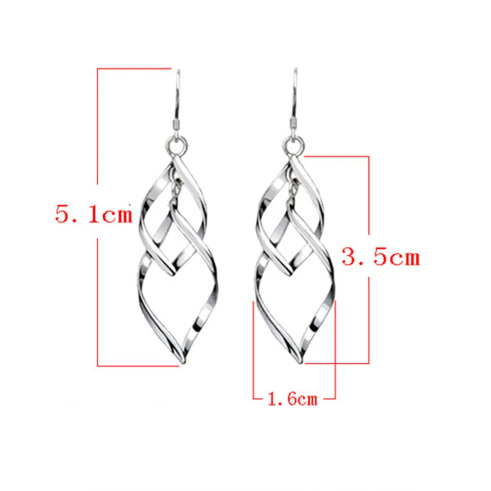 

NEHZY 925 sterling silver new woman fashion jewelry high quality leaf long tassel retro simple hot selling hook earrings