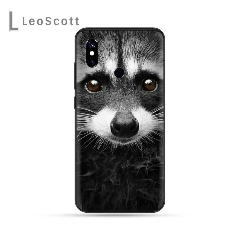 

Raccoon Phone Case For Xiaomi Redmi 4x 5 plus 6A 7 7A 8 mi8 8lite 9 note 4 5 7 8 pro