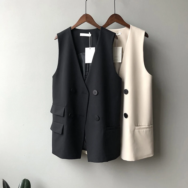 2019 Осень Новый женский жилет пальто с отложным воротником джинсовый топы для