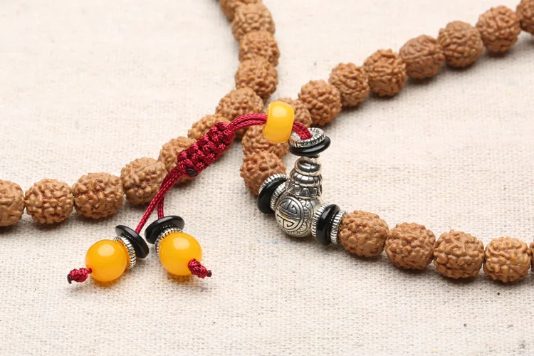 7 мм Тибетский буддизм 108 семена рудракши голубая молитва шарик Мала ожерелье |