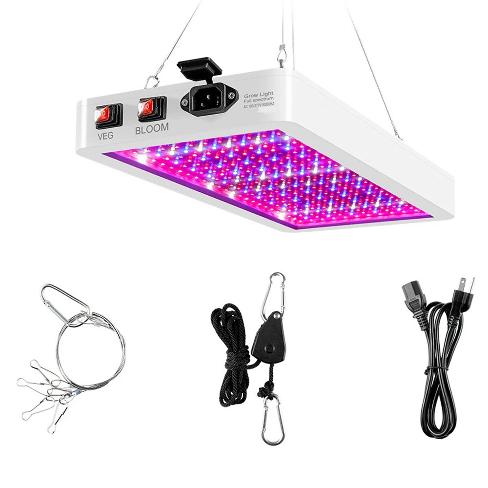 

LED Grow Light Full Spectrum with Veg/Bloom Dual Switches Waterproof LED Plant Growing Light for Indoor Plants Veg Flower