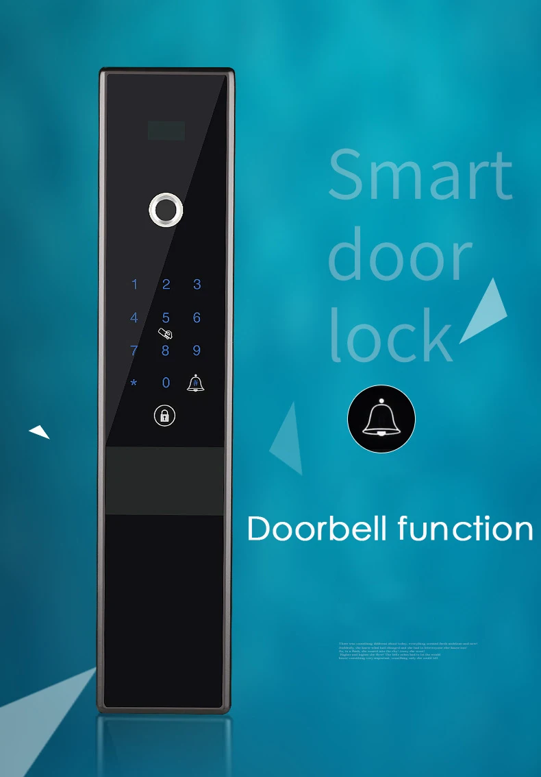Электронный Bluetooth отпечаток пальца код замка двери, карта, ключ сенсорный экран цифровой пароль замок wifi смарт-замок приложение