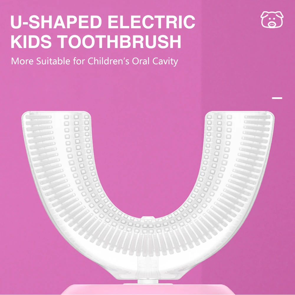 Электрическая зубная щетка для детей Смарт 360 градусов кремния автоматическая