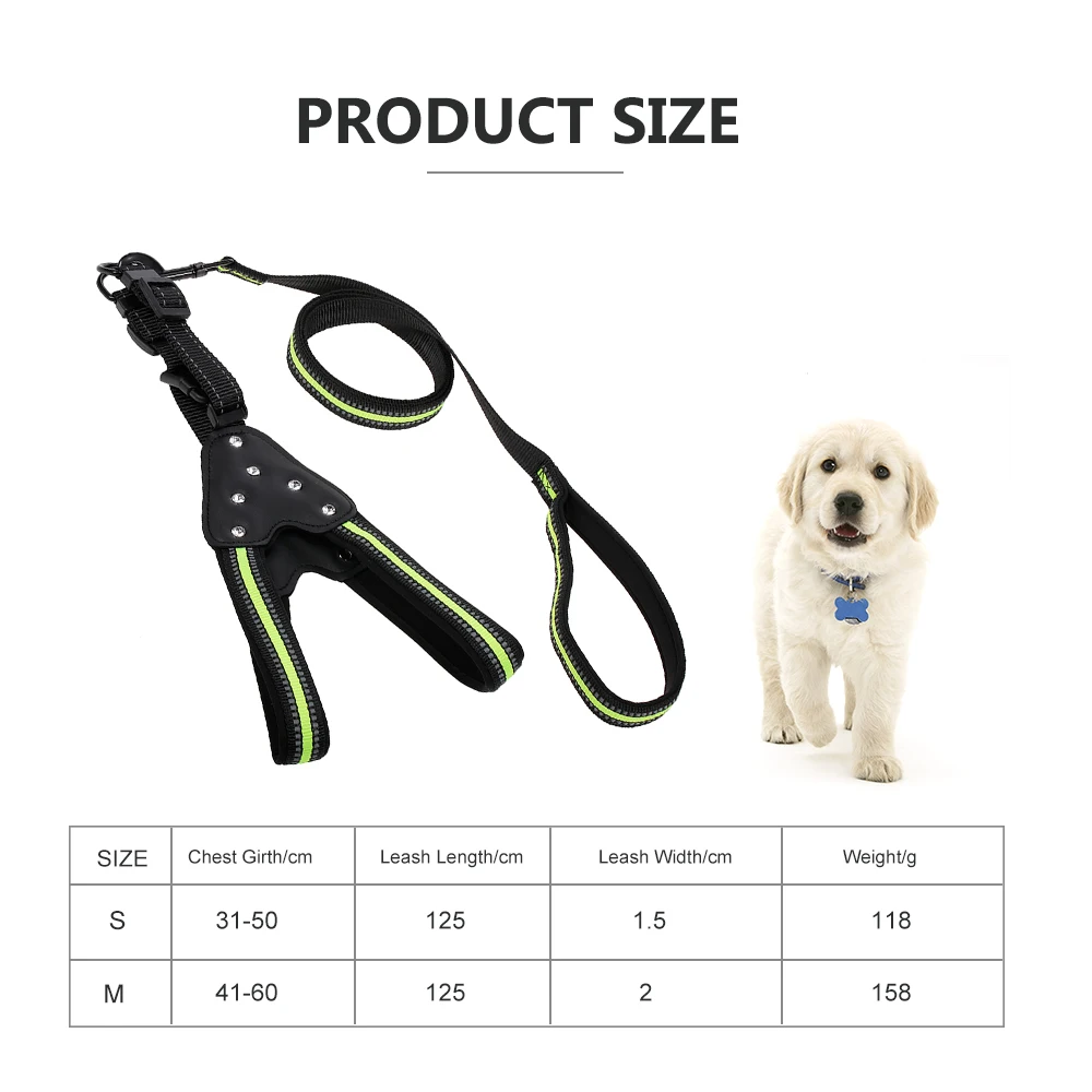 Шлейка для собак регулируемые шлейки Стразы со стразами металлические крючки