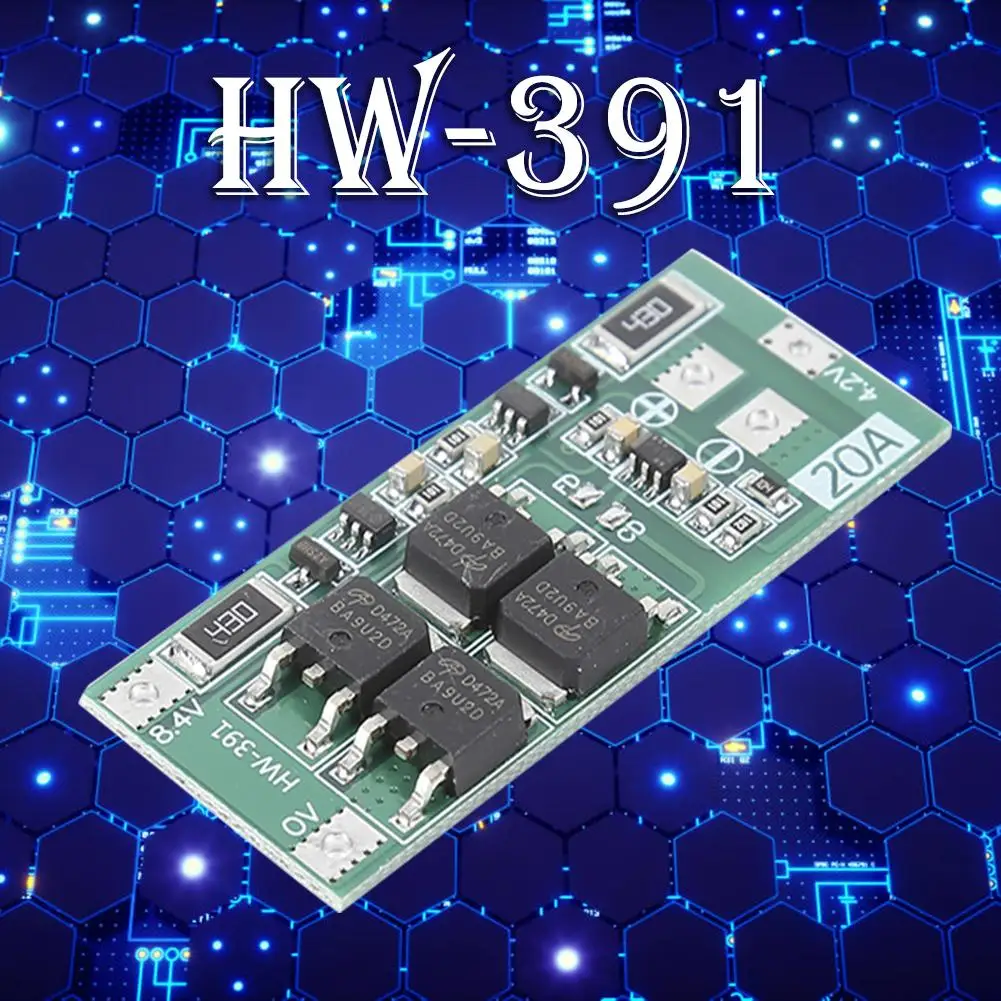 Защитная плата Li Ion модуль зарядного устройства литиевой батареи 2S 20A PCB BMS 18650 Lipo