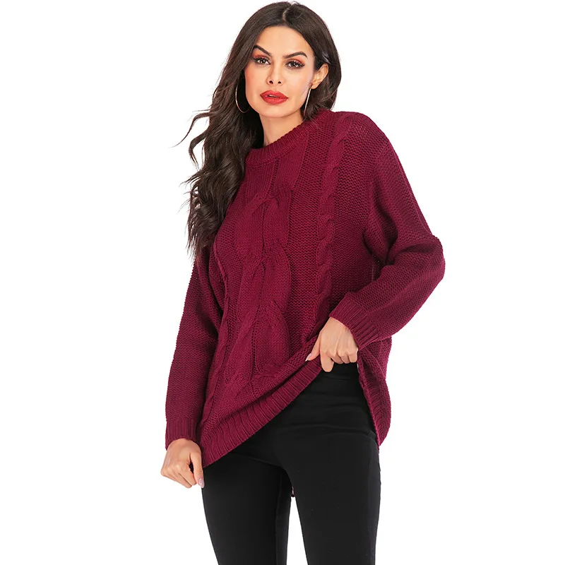 Осенне-зимний женский свитер 2019 Европейская и американская мода свободные