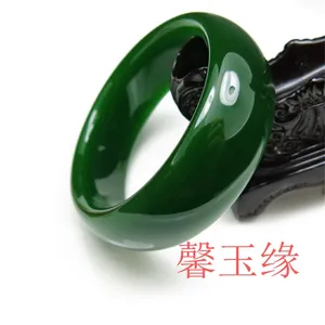 The jade bracelet oblate spinach green jasper jade bracelets widened version of Xinjiang The jade bracelet oblate spinach green jasper jade bracelets widened version of Xinjiang