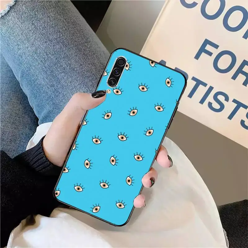 

Evil Eye Illustrations aesthetics Phone Case For Samsung galaxy S 9 10 20 A 10 21 30 31 40 50 51 71 s note 20 j 4 2018 plus