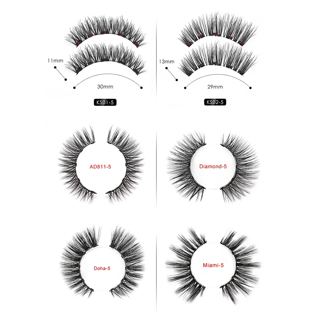 Натуральные магнитные накладные ресницы Пинцет Набор магнит жидкая подводка для