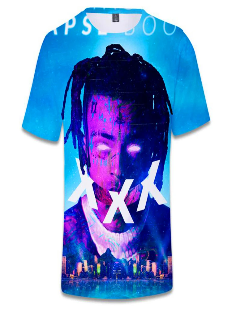 

Men t-shirt Rapper XXXtentacion 3D Print T Shirt Women Men Summer Fashion Cool Tees Hiphop Streetwear Funny T Shirts Trendy Tops