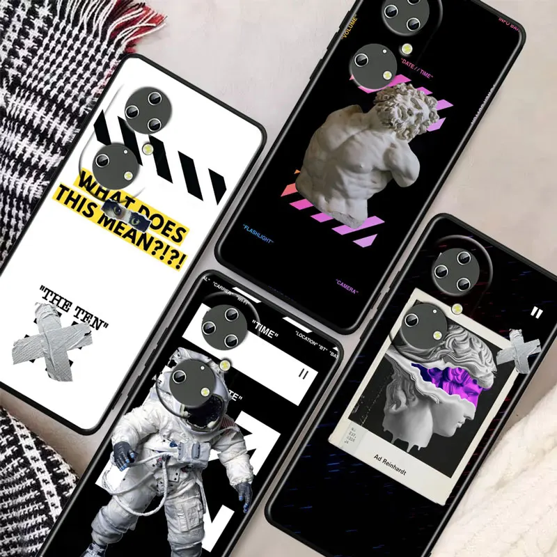 

Of funny whithes black Soft Silicone Shockproof Black Phone Case For Huawei P30 Pro P40 Lite P20 P50 5G P10 Plus Case