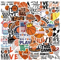 50pcs basketball games stickers outdoor sports series graffiti laptop guitar suitcase decoration wholesale peace love cool