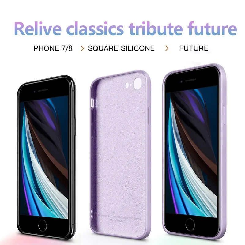 for iphone 11 pro max xs max xr x 8 7 plus se 2020 6 6s plus 12 color case new square liquid silicone soft skin case cover free global shipping