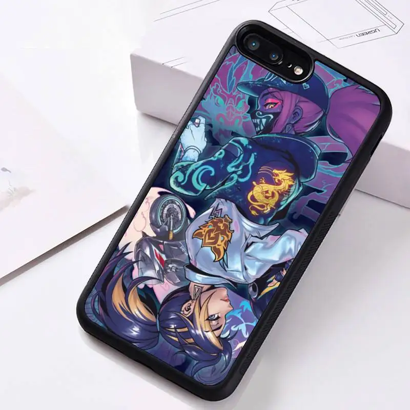 Чехол для телефона Legends KDA KaiSa Ahri Akali из резины для iPhone 12 Pro Max Mini 11 XS MAX 8 7 6 6S Plus X 5S SE 2020 XR.