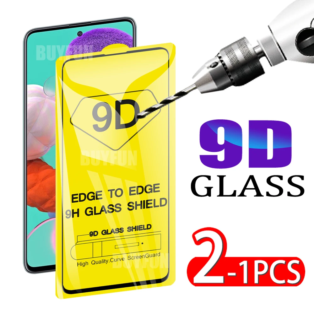 Закаленное стекло 9H HD для Samsung Galaxy A71 A51 A21s защитная пленка экрана A50s A30 a71 1 2