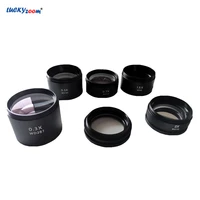 objective lens microscope 0 3x 0 5x 0 7x 1x 1 5x 2 0x barlow lens stereo microscope objective len microscopio accessories