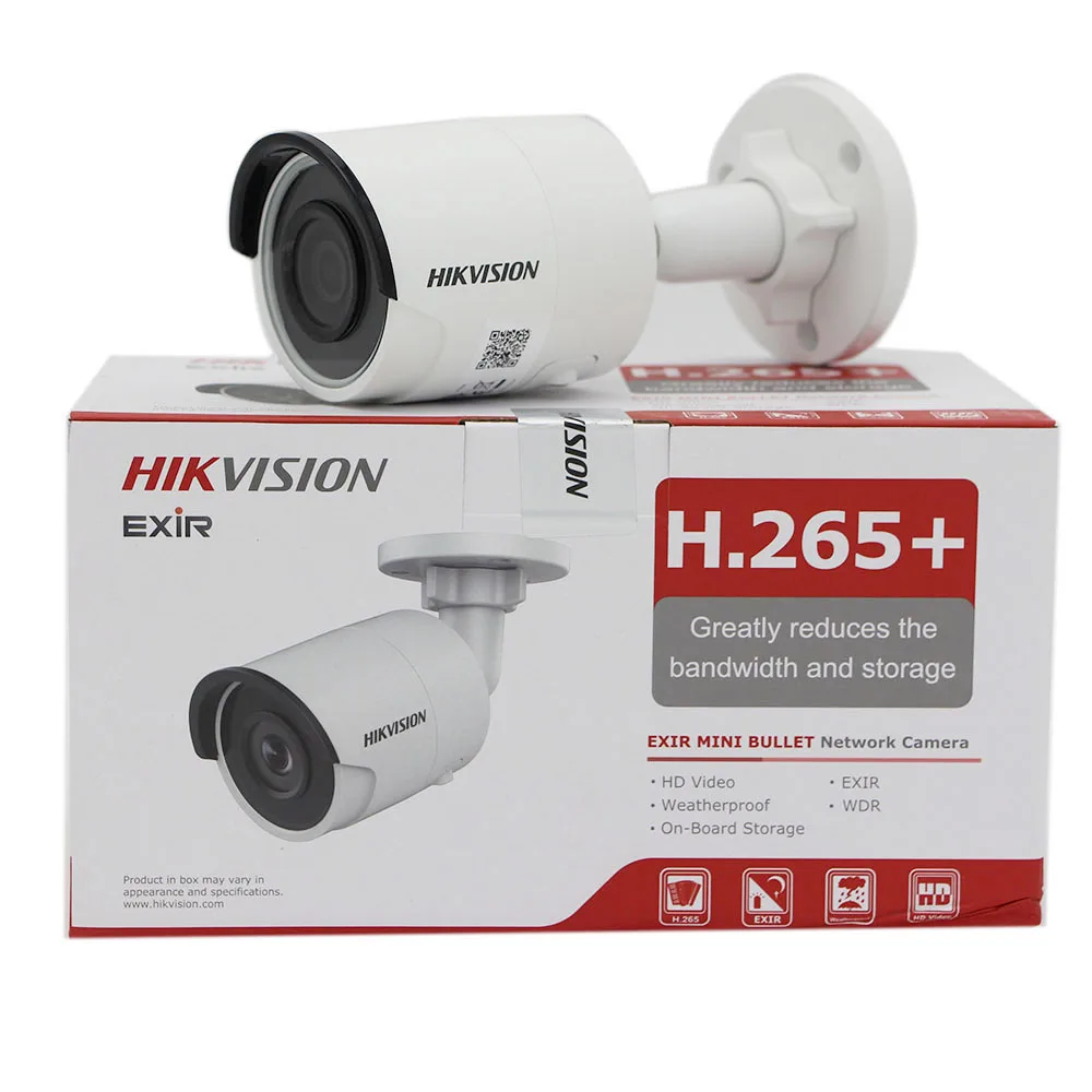 Оригинальная цилиндрическая ip-камера видеонаблюдения hikvision DS-2CD2045FWD-I 4 МП IPC