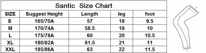 

Santic Cycling Leg Warmers Men and Women Anti-UV Protective Leg Warmer Black Spring Summer Ciclismo Asian Size S-2XL S35190901H