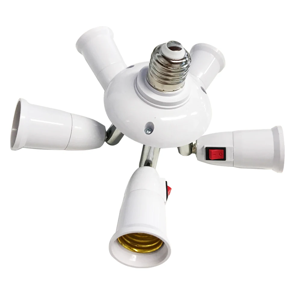 Регулируемый держатель для лампы на 360 градусов E27 цоколь светодиодная