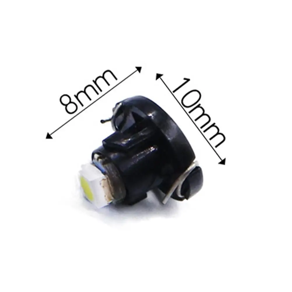 

10pcs T3 LED 5050 SMD Led Bulb T4.2 T4.7 Indicator Light Bulb Car Dashboard Warning Indicator Light Instrument Lamp Auto Lamp