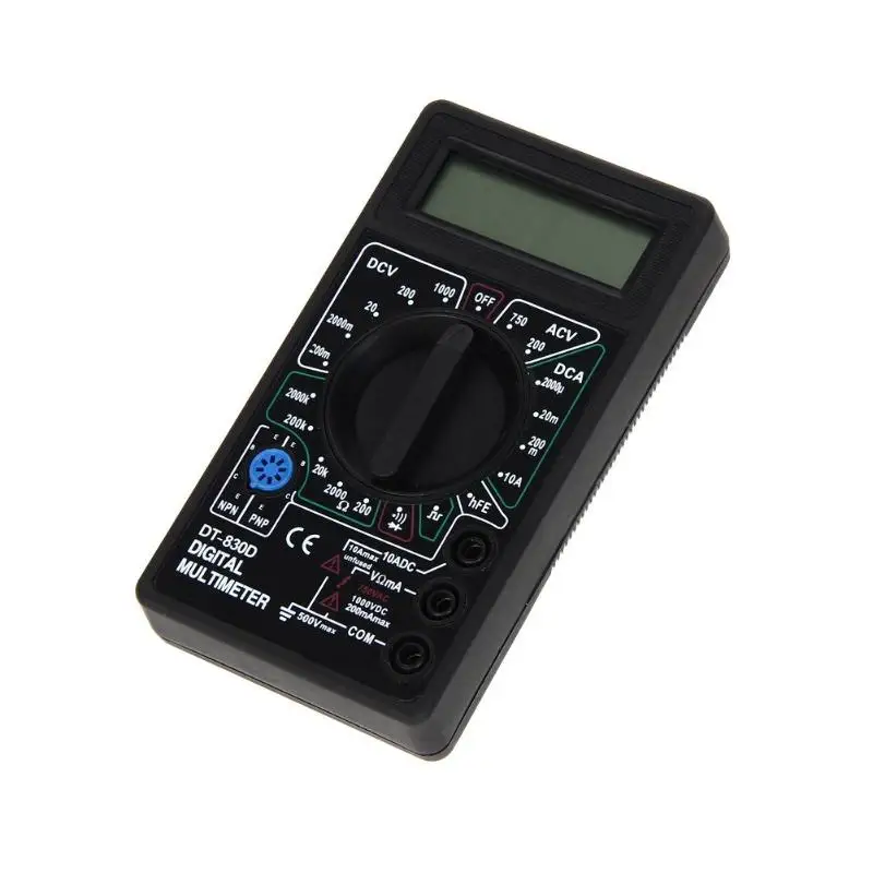 Цифровой мультиметр DT830D с ЖК дисплеем и зуммером постоянный ток Омметр вольтметр