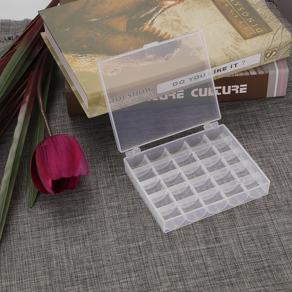 25 шт. катушки для швейных машин пустые бобины швейная машина Пластик ящик