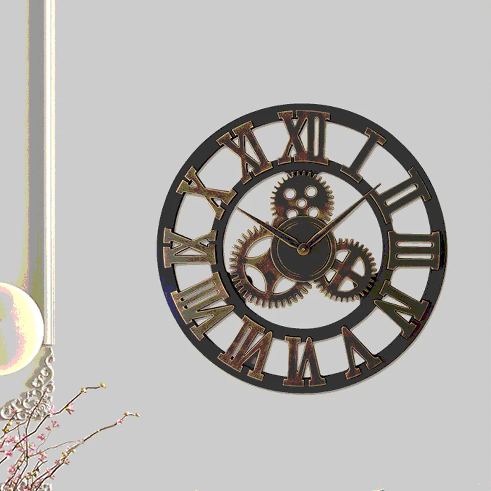 Ретро Настенные часы с имитацией железа Креативные Круглые Часы|Настенные часы| |